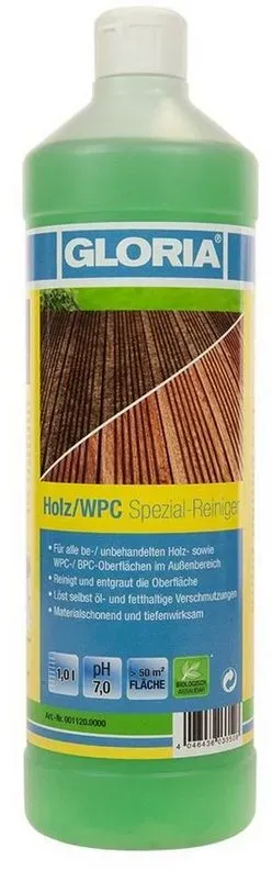 Gloria Gloria Holz und WPC Spezial-Reiniger Holzpflegeöl grau