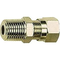 Riegler Gerade Einschraubverschraubung R 3/8 a., Rohr-Außen-Ã ̃12, MS