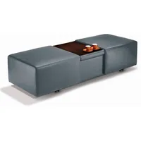 W.Schillig Hocker »taboo«, ausziehbar, inklusive Zwischenablage blau