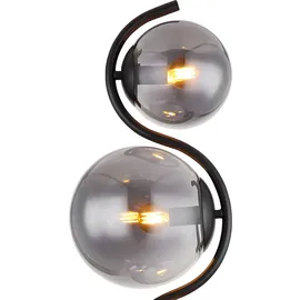 GLOBO Stehlampe 4-flammig Schwarz