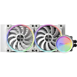 Alpenföhn Gletscherwasser 240 White RGB 240mm, Wasserkühlung - weiß