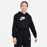 Nike NSW Club Fleece CROP Hoodie Mädchen schwarz,