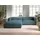 best mobilier Lisa Design Ela Ecksofa links, aus Cordsamt, zeitgenössischer Stil - Entenblau