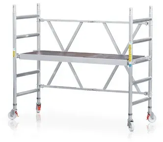 Fahrgerüst Arbeitshöhe 2.950mm Plattform 600 x 1.800mm - silber