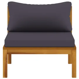 vidaXL 3-Sitzer-Gartensofa 308 x 80 x 66 cm Grau