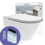 Schütte Cesari Premium Dusch-WC mit WC-Sitz Weiß