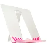 System-S Tisch Ständer Halter Halterung Stand Transparent Pink für Archos Home Tablet 5 9 10.1 28 32 43 70 101 Internet Tablet Arnova 8