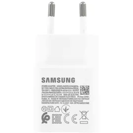 Samsung Power Adapter (15W Schnellladefunktion) ohne Kabel weiß