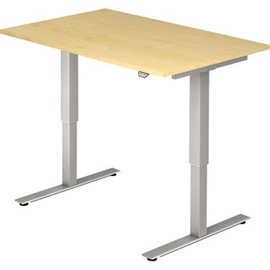 Hammerbacher Schreibtisch VXMST12/3/S ahorn nachbildung/silber
