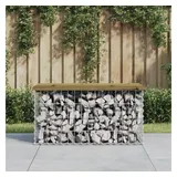 vidaXL Gartenbank 86 x 46 x 42 cm Braun