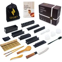 Izora Sushi Maker Set mit Anfänger-Guide inkl. ausführlicher Anleitung,
