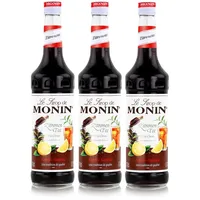 Monin Sirup Zitronen Tee 700ml - Cocktails Milchshakes Kaffeesirup (3er Pack)