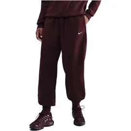 Nike Phoenix Fleece Jogginghose Burgundy Crush/Sail L