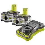 RYOBI 2 Akkus 18 V One+ 5,0 Ah & Schnellladegerät