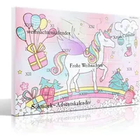 luxuskollektion Adventskalender für Mädchen Damen 2024 mit 24 Schmuck Überraschungen Rosa - Rosa