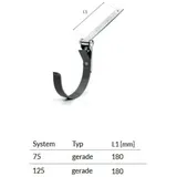 Bryza Rinneneisen einstellbar Graphit System 125