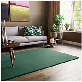 Steffensmeier Gabbeh Teppich Jaipur | 100% Schurwolle | Wohnzimmer | Schlafzimmer | Handtuft | Türkis | 70x140 cm