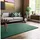 Steffensmeier Gabbeh Teppich Jaipur | 100% Schurwolle | Wohnzimmer | Schlafzimmer | Handtuft | Türkis | 70x140 cm