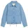 Tom Tailor DENIM Damen Lightweight Jeansjacke mit Kordelzug, blau, Uni, Gr. L