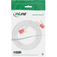 InLine Patch Flachband Netzwerkkabel CAT6 2m weiß