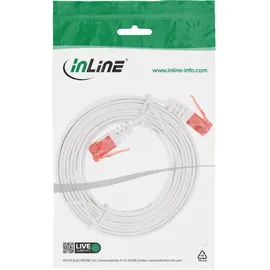 InLine Patch Flachband Netzwerkkabel CAT6 2m weiß