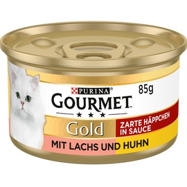 Purina Gourmet Gold Zarte Häppchen in Sauce Lachs & Huhn 12 x 85 g
