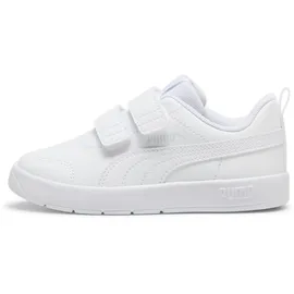 Puma Courtflex V3 Kinder Weiß/Silber 22