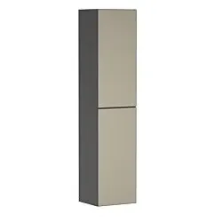 hansgrohe Xevolos E Hochschrank 54220390 400x360x1760mm, links, schiefergrau matt, bronze Struktur