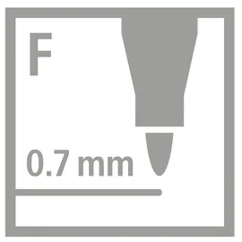 Stabilo Filzstift 12 St. mehrfarbig