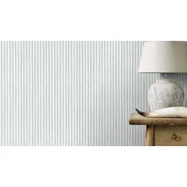 Rasch Textil Rasch Vliestapete Bambino XIX 252743 Streifen Blau 10,05 m x 0,53 m