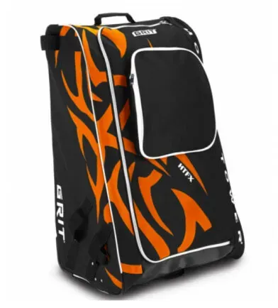 Eishockeytasche mit Rollen Grit  HTFX Philadelphia Senior - orange,Schwarz