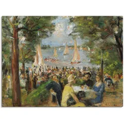 Artland Leinwandbild »Gartenlokal an der Havel. 1934«, Gruppen & Familien, (1 St.), auf Keilrahmen gespannt Artland Farbe Bild(er): bunt