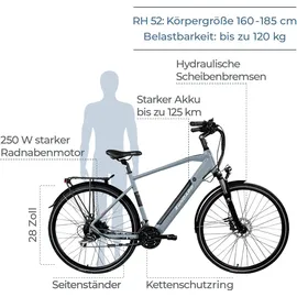 Zündapp Z810 2021 28 Zoll RH 52 cm grau