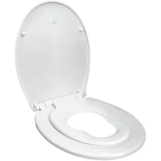 Kinder-WC-Sitz mit integriertem Kindersitz, Absenkautomatik Funktion, Absenkautomatik Funktion