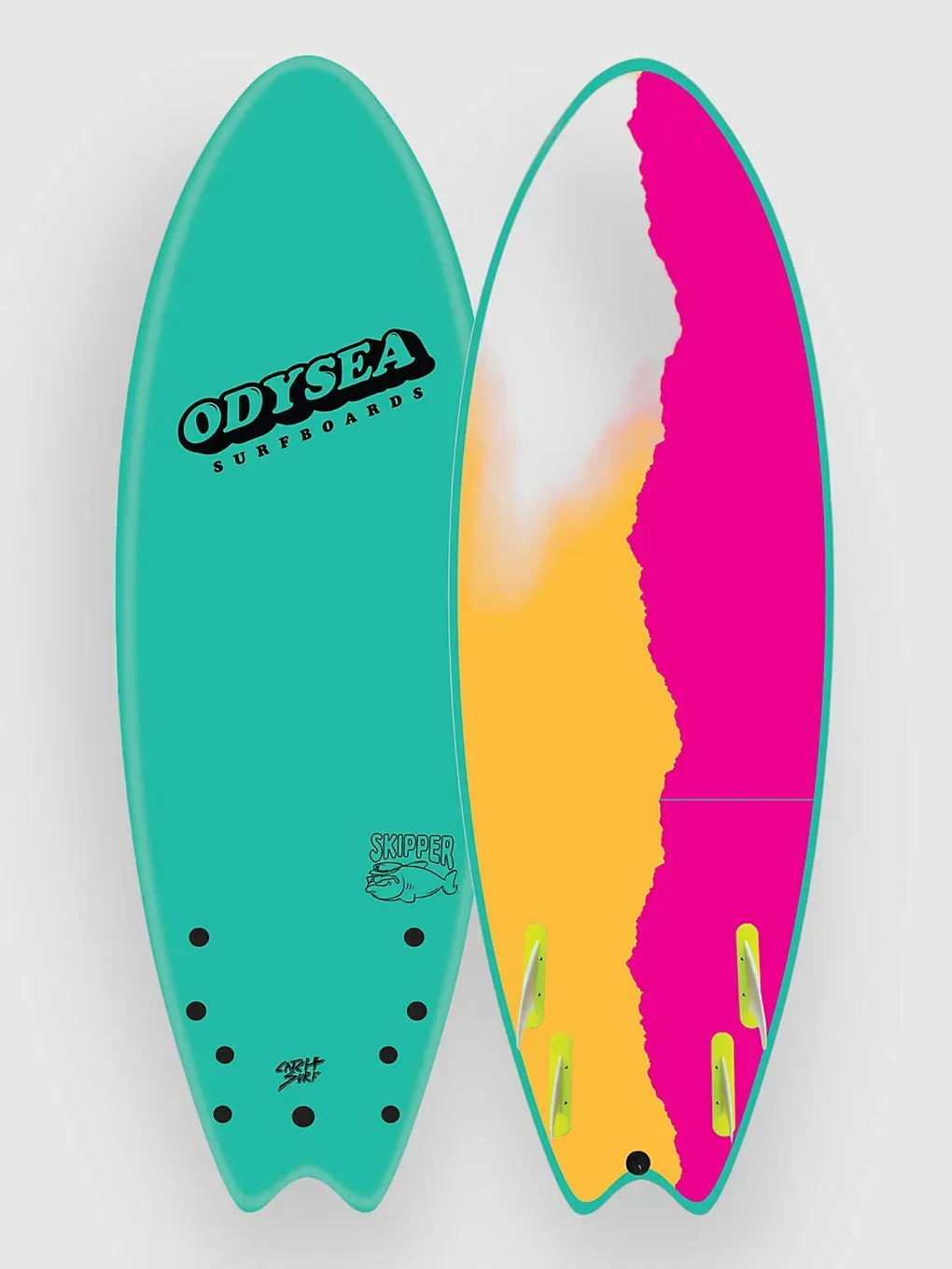 Catch Surf Odysea Skipper Quad Surfboard turquoise 24 Gr. 6'6