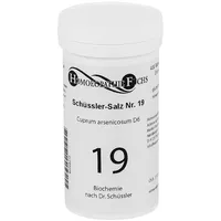 HOMOEOPATHIEFUCHS Schüssler-Salz Nummer 19 Cuprum arsenicosum D6 Biochemie 400 St Tabletten