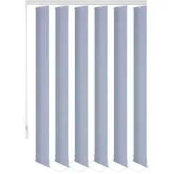 KS Handel 24 Lamellenvorhang Schiebevorhang fertiges Komplettsystem (blau, 120x180 cm)
