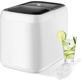 Goplus Eiswürfelmaschine von 15 kg/24H, Eiswürfelbereiter mit 2 Würfelgrößen, 2L Wassertank, Selbstreinigungsfunktion, Ice Maker mit Eisschaufel