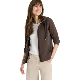 Cecil Langarm Jacke mit Kapuze und Taschen Braun XXL