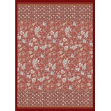 BASSETTI Vicenza Plaid aus 100% Baumwolle in der Farbe Rot R1, Maße: 240x250 cm