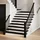 vidaXL Treppenstufen 16 Stk. Dunkelbraun 110x30x2 cm Massivholz Eiche - Braun
