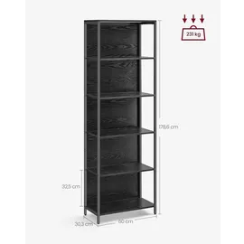 Songmics Bücherregal 30,3 x 60 x 178,6 cm