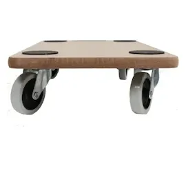 Baumarktplus 2er Set Transportroller SOFT WHEEL indoor MDF Platte 200 kg