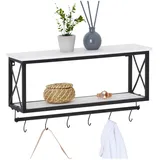 CARO-Möbel Wandgarderobe Armando Schwarz