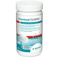 BAYROL Chlorilong CLASSIC - Pool Desinfektion - Chlortabletten 250g, sehr hoher Aktivchlor Gehalt, langsam löslich - 1,25 kg
