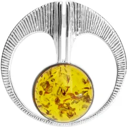 Ketten-Anhänger OSTSEE-SCHMUCK "Ostsee-Schmuck Anhänger Gleiter-Torid Anhänger Gleiter-Torid", weiß, Schmuckanhänger, Damen, 30mm rund, Silber 925 (Sterlingsilber), 6.1 g