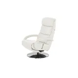 Hukla Relaxsessel Florian Leder 73 x 109 x 91 cm Weiß mit Relax-Funktion