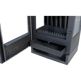 Teba TKS 15 Stahl Schwarz/Abdeckplatte Glas