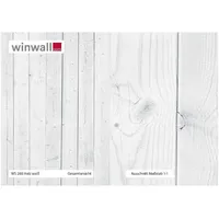 winwall Duschrückwand Duschrückwände ALU-Verbundplatte Dekor: Holz weiß, (1-tlg), Wandverkleidung aus Alu weiß 19 cm x 27 cm