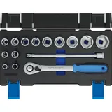 Gedore 19 DMU-20 Steckschlüsselsatz 15-tlg. 1/2 Zoll SW 10-32mm